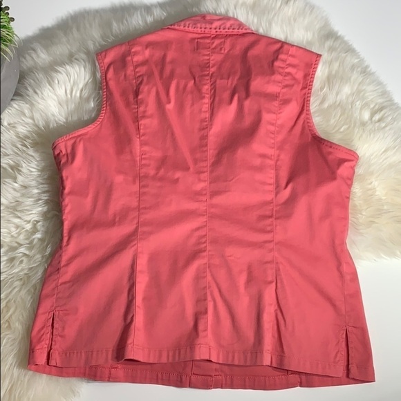 Vintage Polo Jeans Ralph Lauren pink Sleeveless Button top large - Picture 6 of 7
